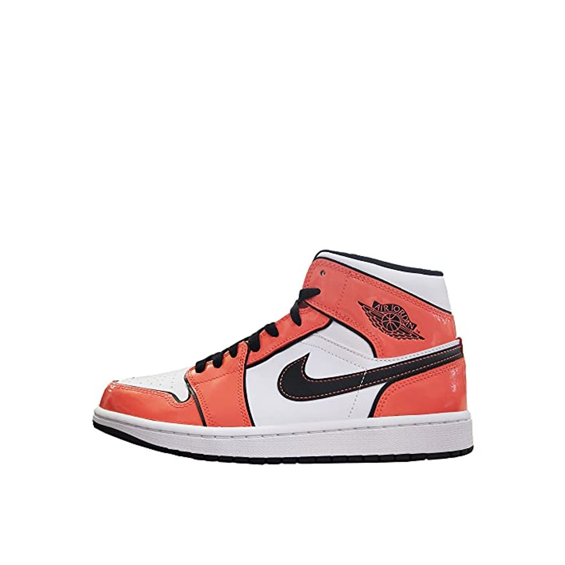 Belleza Jordan air 1 mid se arancio lucido unisex - 42