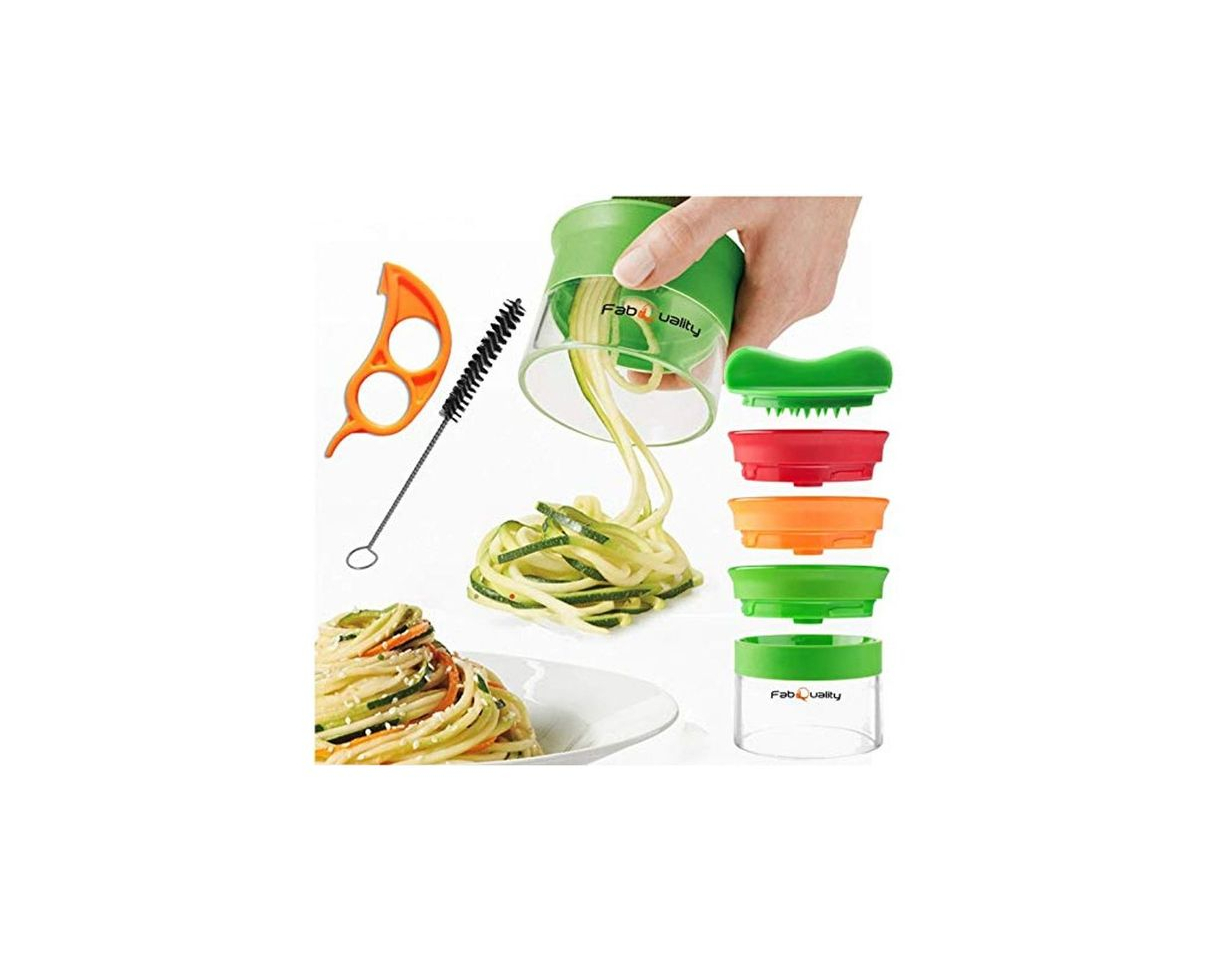 Home FabQuality Premium Espiralizador vegetal ESPECIAL VERANO Veggetti espiral Slicer Paquete completo