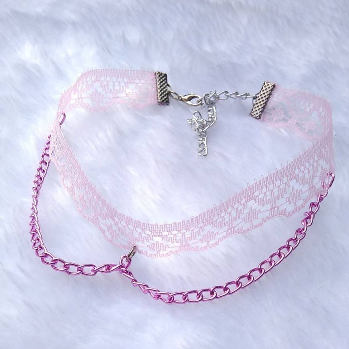 Product Chocker rosa de renda