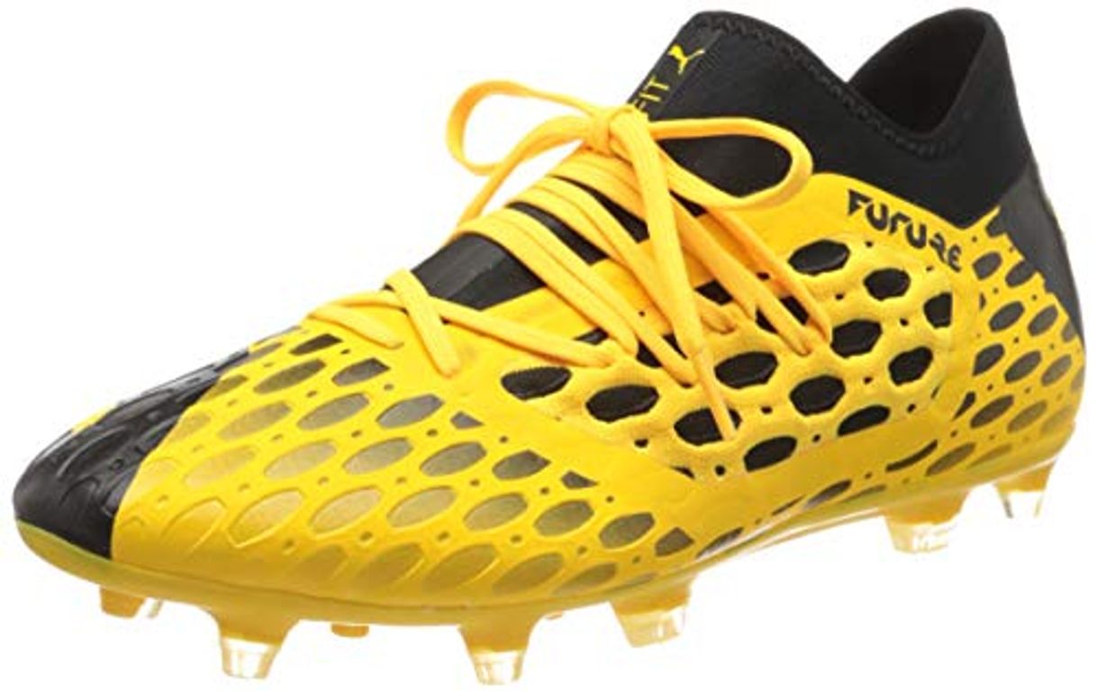 Fashion PUMA Future 5.3 Netfit FG/AG, Botas de fútbol Hombre, Amarillo