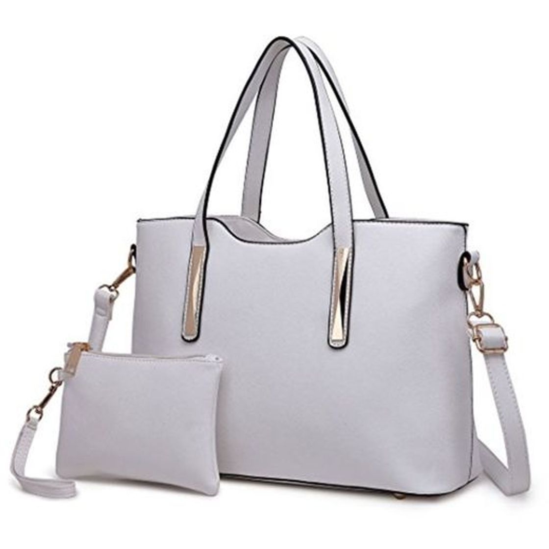 Social Miss Lulu Bolsas de Señoras Moda Cuero Pu 2 Piezas Totalizador Bolsos