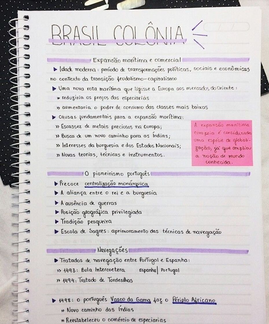 Moda Resumo Brasil colônia 