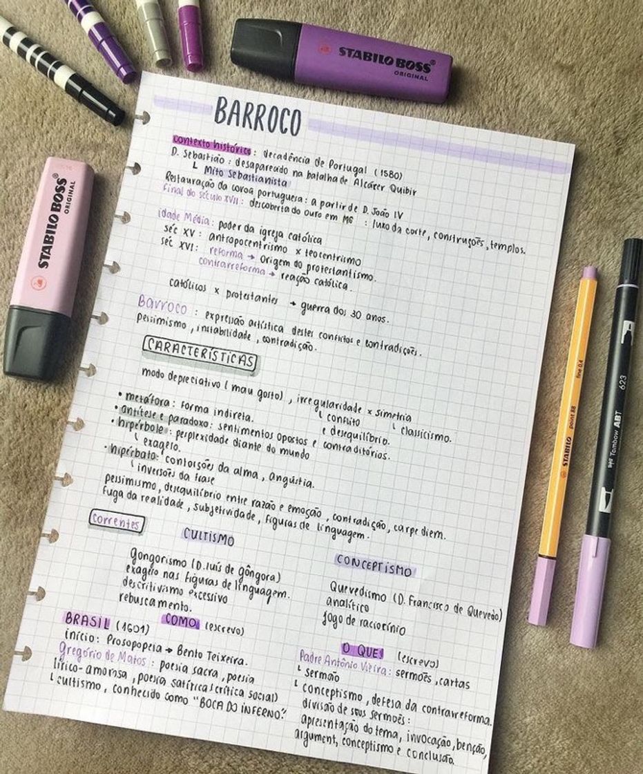 Moda Resumo caderno 