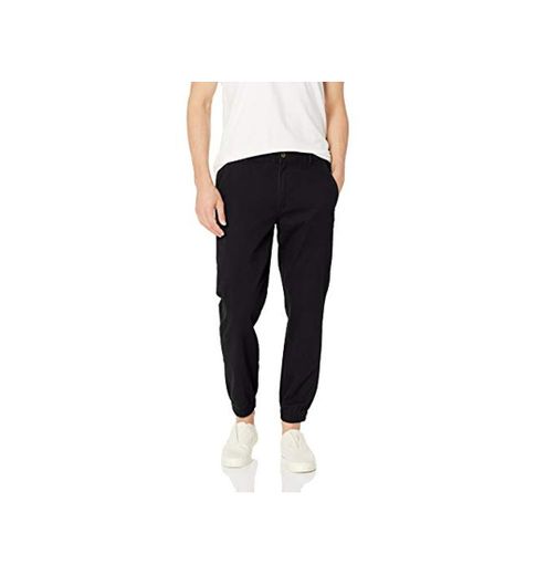 Amazon Essentials - Pantalones deportivos ajustados para hombre, Negro, US XS
