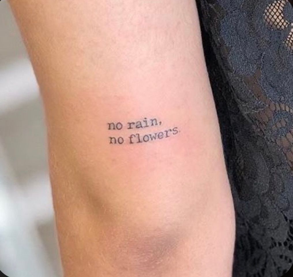 Moda No rain no flowers 