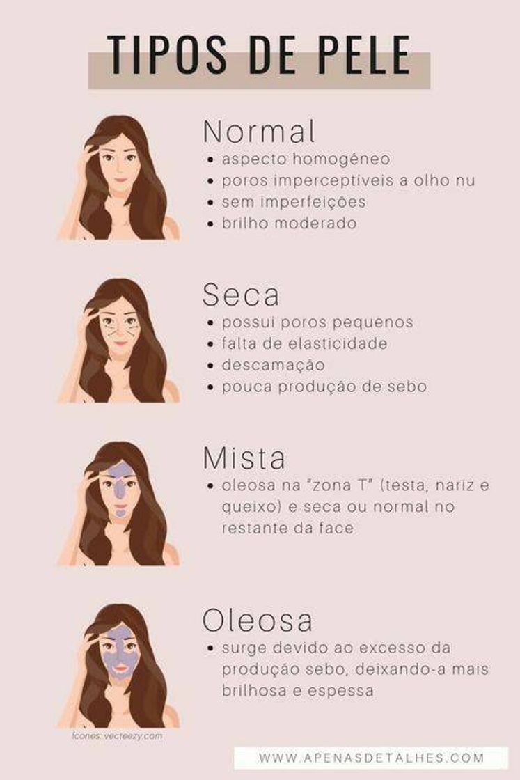 Fashion VOCÊ SABE QUAL O TIPO DA SUA PELE? 