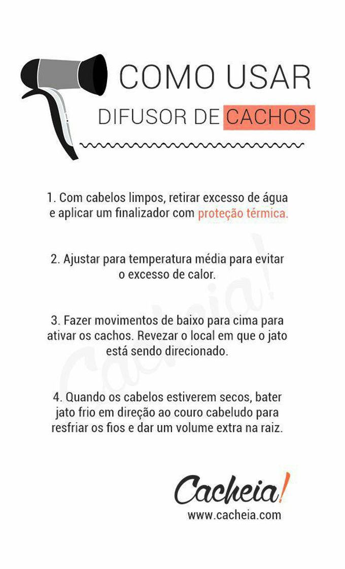 Fashion Como usar difusor de cachos