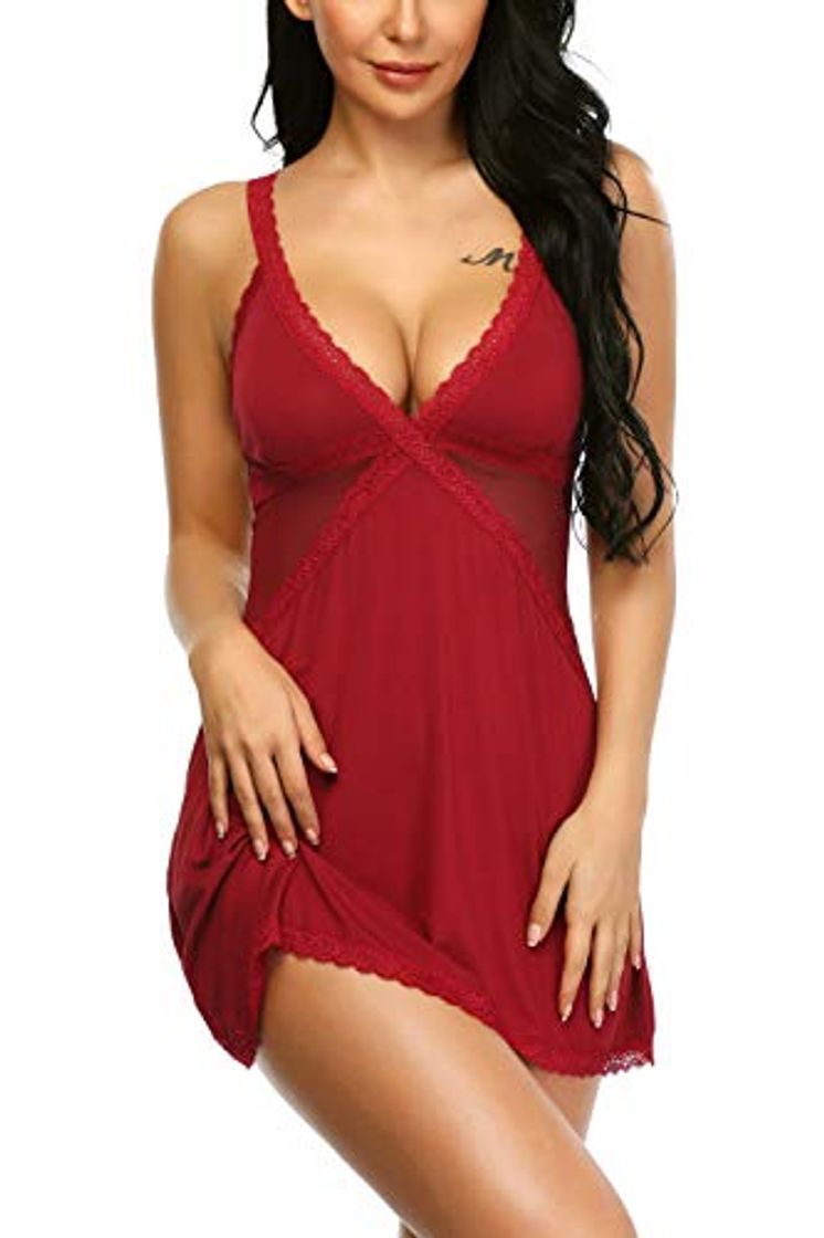 Fashion Aranmei Mujer Sexy Ropa de Dormir Mujer Sexy Ropa Interior Camisón Babydoll