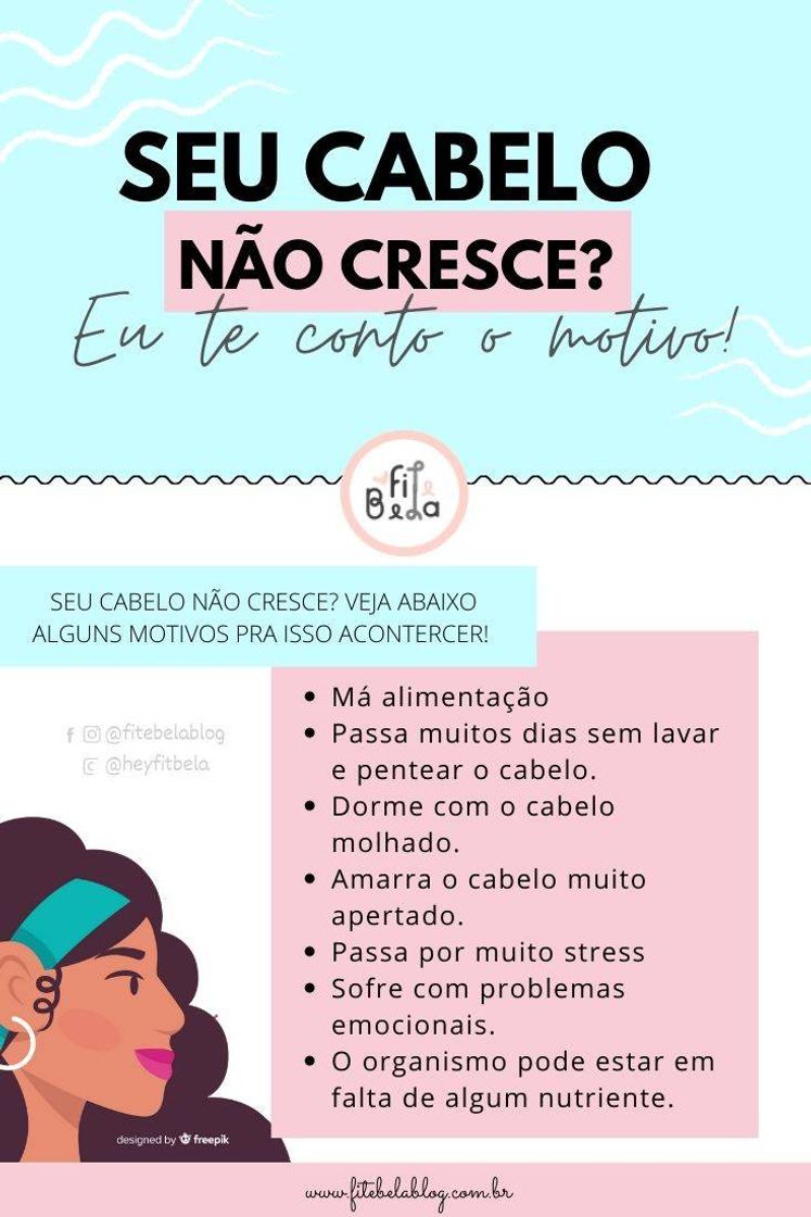 Moda Sobre seu cabelo