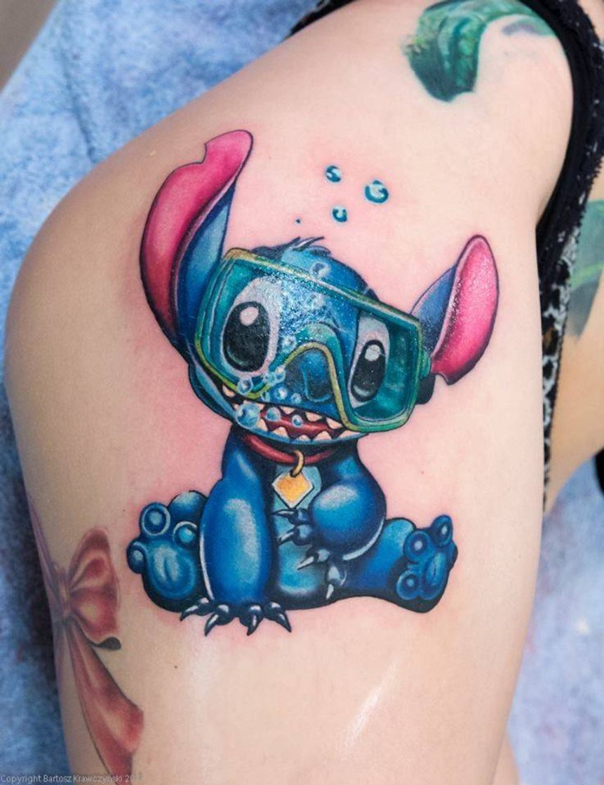 Fashion Tattoo Stitch colorida