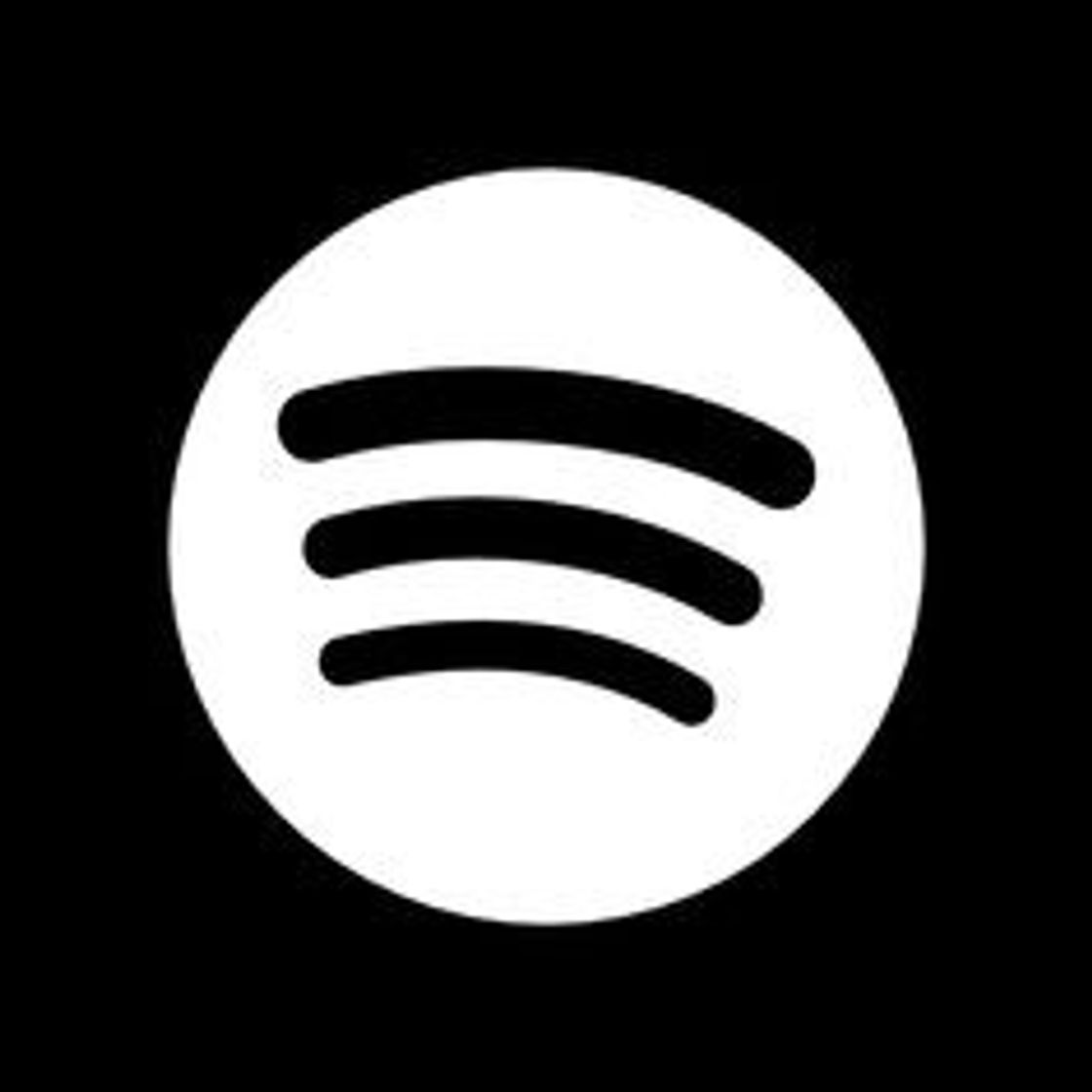 Moda Ícone spotify preto