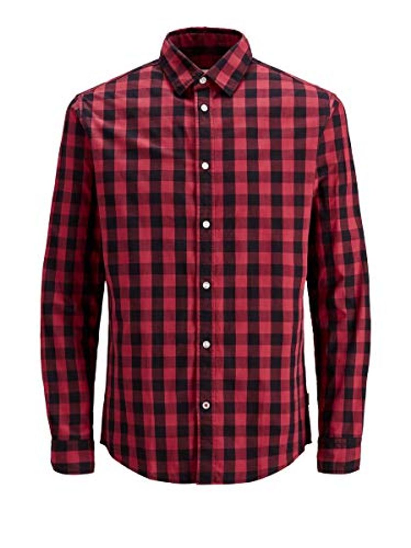 Productos Jack & Jones Jjegingham Shirt L/s Camisa, Multicolor