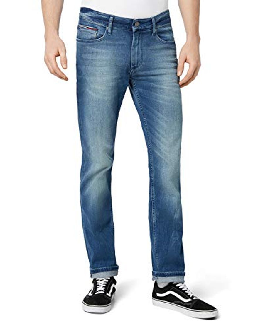 Fashion Tommy Jeans Hombre Original Ryan-DM0DM03941 Jeans, Azul