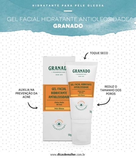 gel facial hidratante anti oleosidade granado