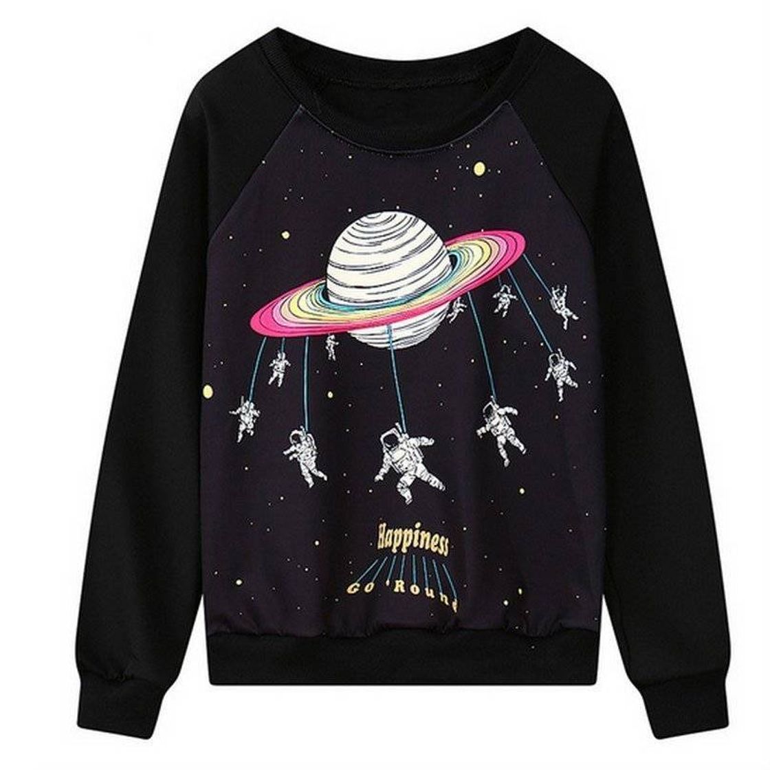 Moda Moletom Galaxy Saturno