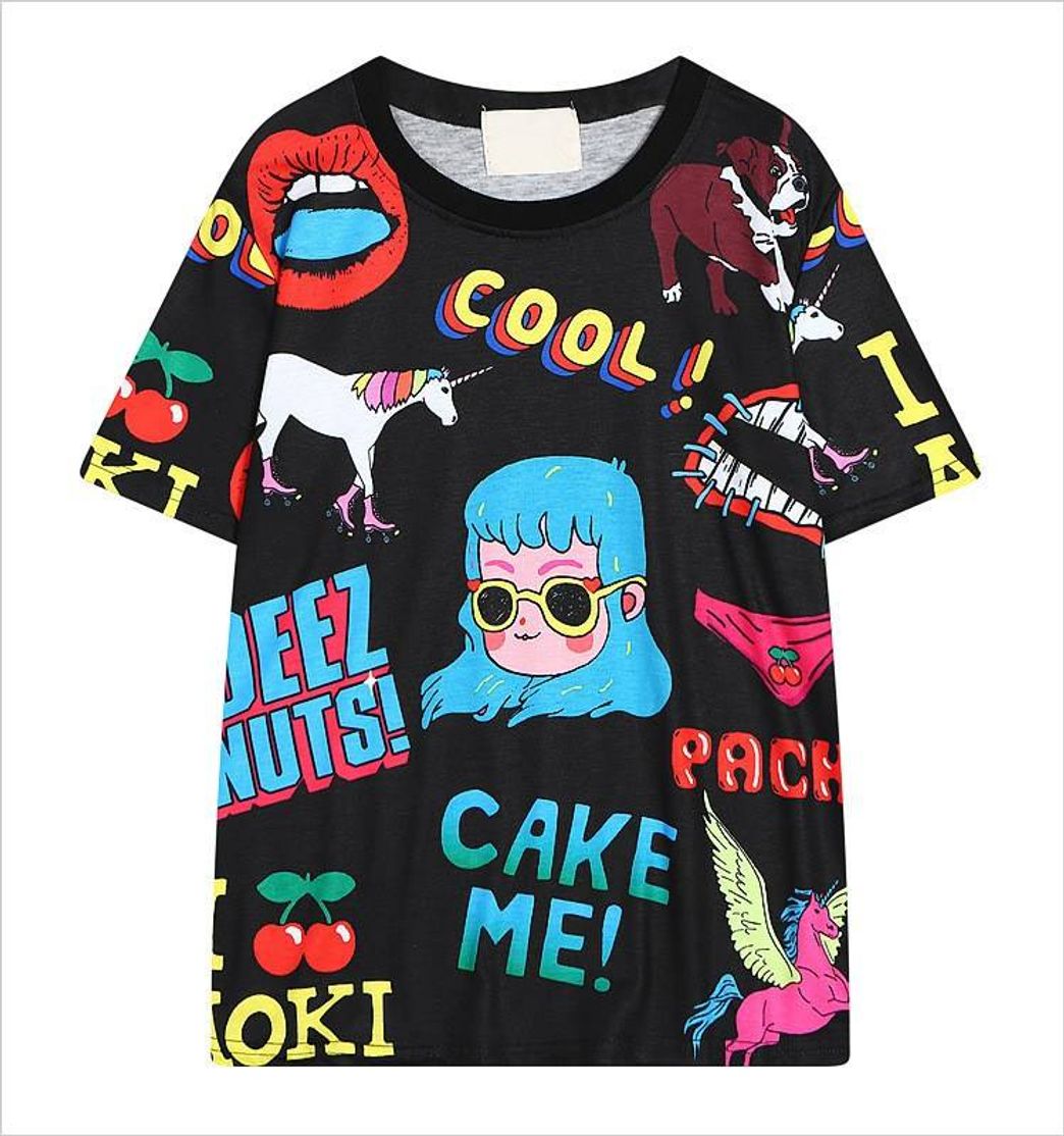 Moda Harajuku Cool Cake me T