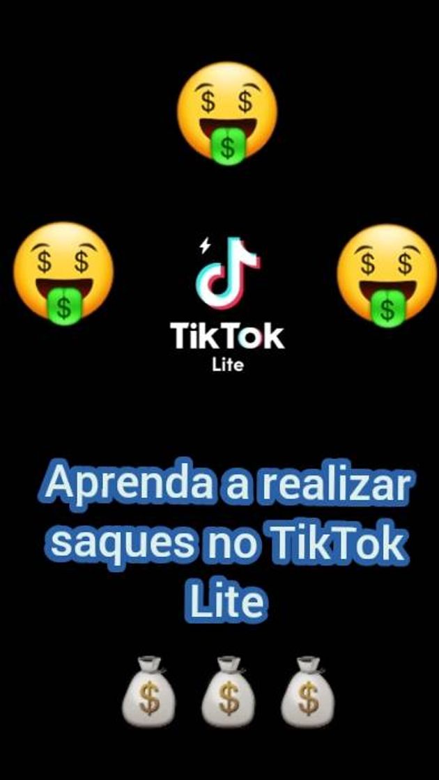 Moda Como sacar dinheiro no tiktok lite