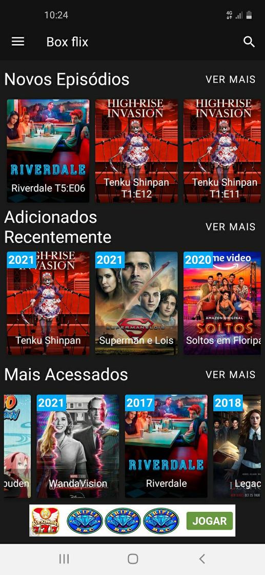 App Aplicativo de série 