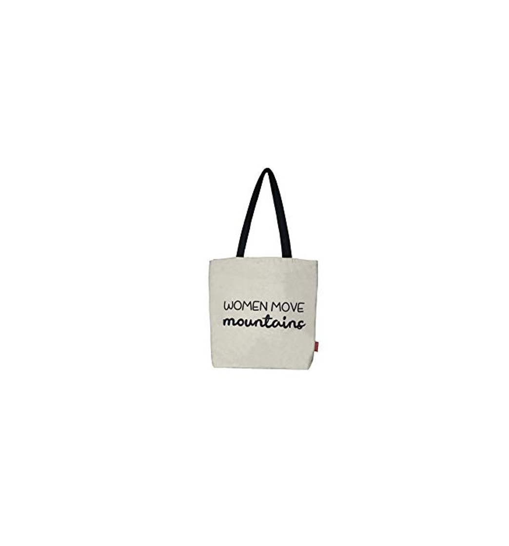 Producto Bolso Tote. Algodón 100%. Blanco. con Cremallera, Forro y Bolsillo Interior. 37