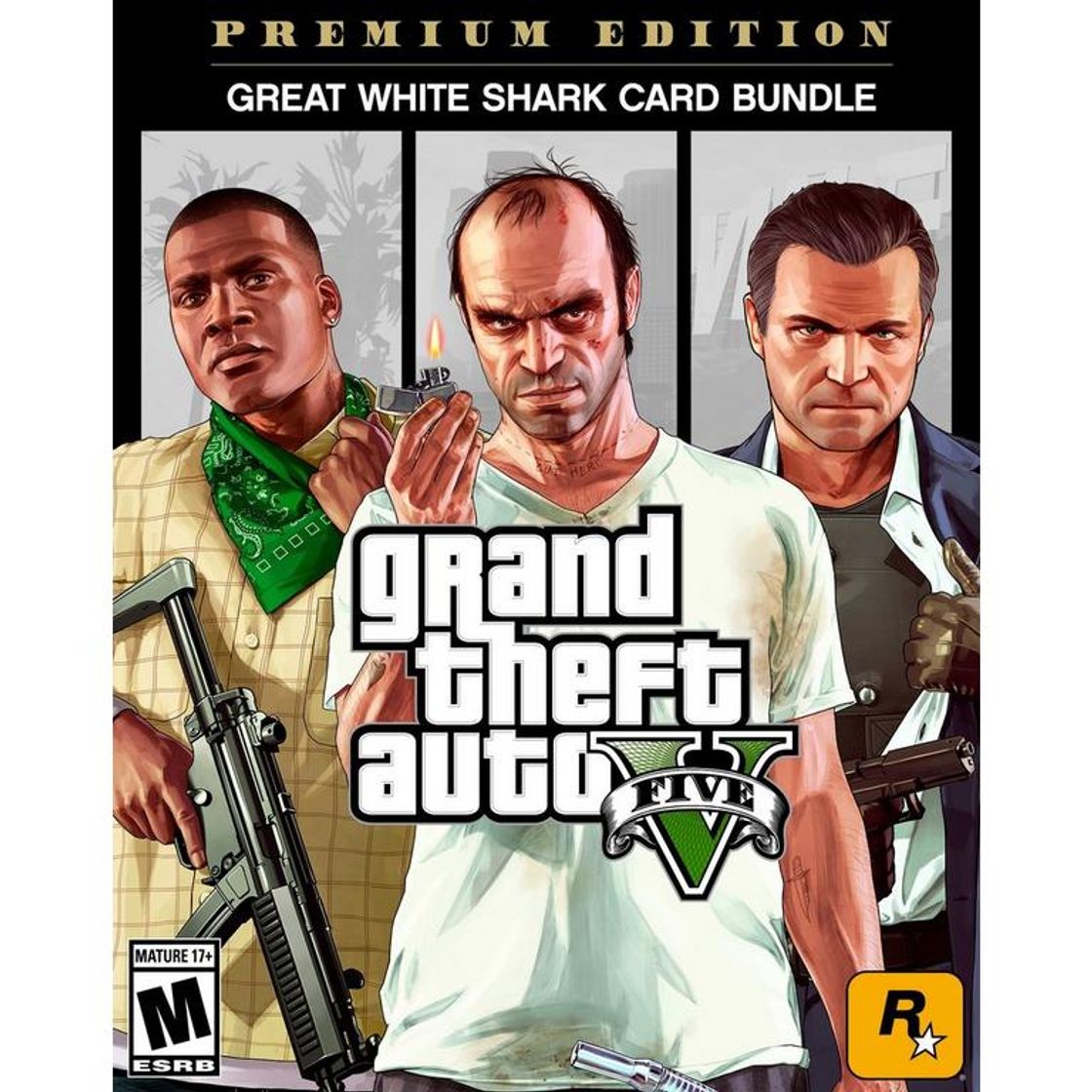 Videojuegos Grand Theft Auto V: Premium Edition & Great White Shark Card Bundle