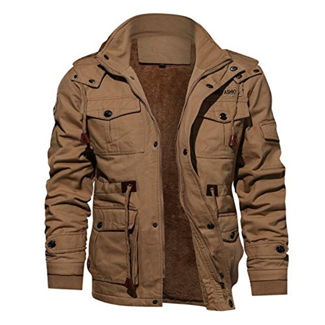 Moda XUEXIU Chaqueta De Vellón De Invierno para Hombre Down Parkas Thick Warm