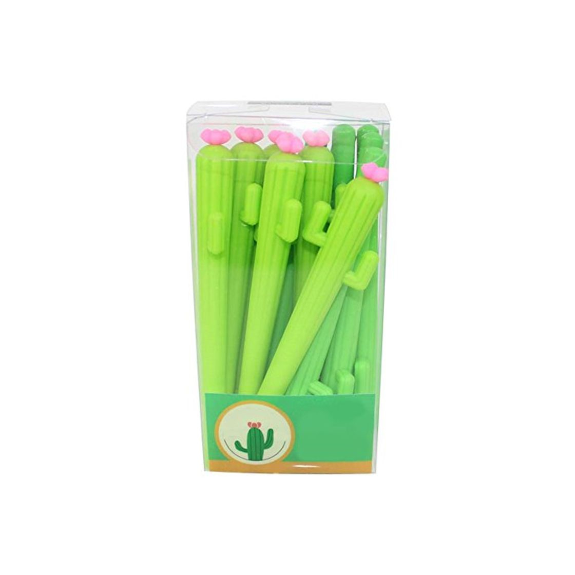 Products Westeng 12 Pcs Pluma de gel Creativo Forma de cactus Bolígrafos de Gel Creativas kawaii Papelería