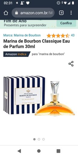 MDB MARINA DE BOURBON CLASSIQUE EDP, Marina de Bourbon https://amzn.to/3yxxhIS