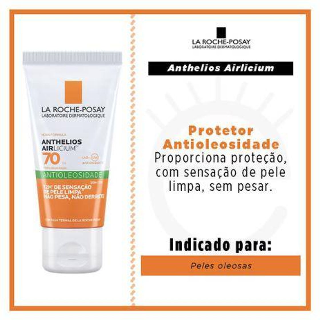 Fashion Protetor Solar Facial La Roche-Posay - Anthelios Airlicium 
