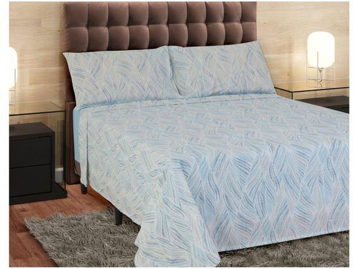 Moda Jogo de Cama Queen Size 100% Algodão 150 Fios - 