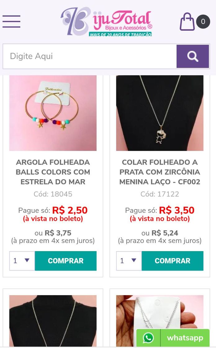 Moda Fornecedor de semi jóias