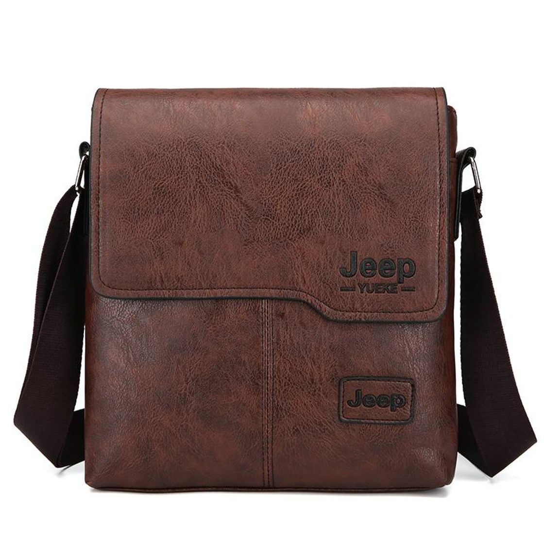 Moda Bolsa masculina de couro jeep ótimo preço