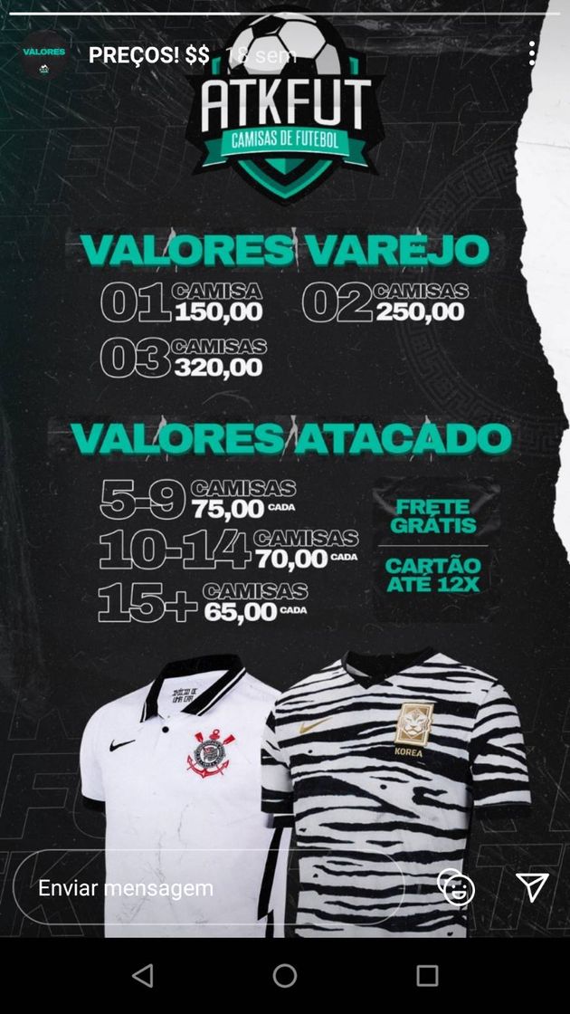 Fashion mais um fornecedor agora de camisa de futebol