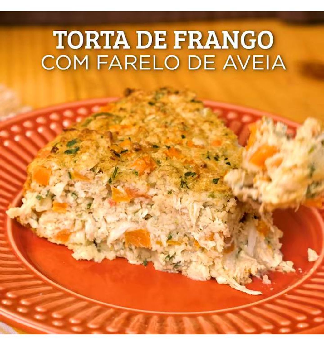 Moda Torta de frango com Farelo de aveia ! 