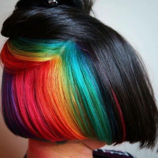 Rainbow hair