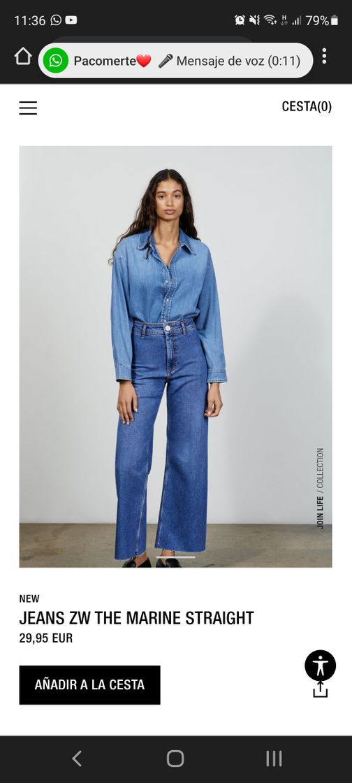 Moda JEANS ZW THE MARINE STRAIGHT - Azul