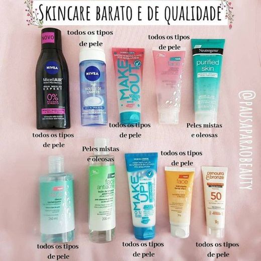 Produtos para o rosto