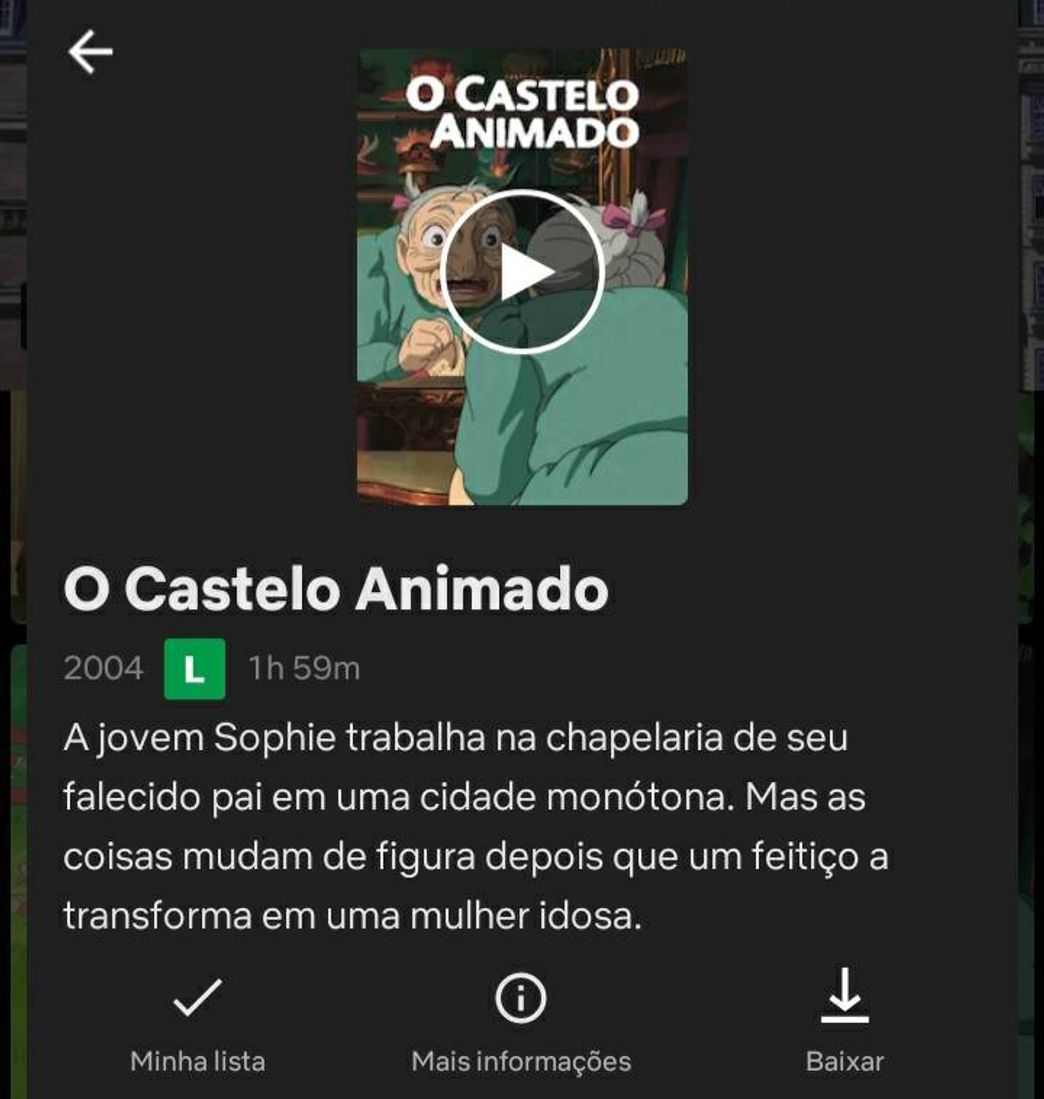 Película O castelo animado - wandelnde Schloss