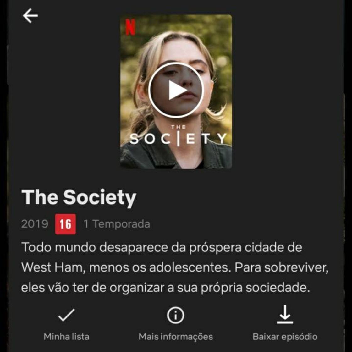 Serie The Society | Netflix Official Site