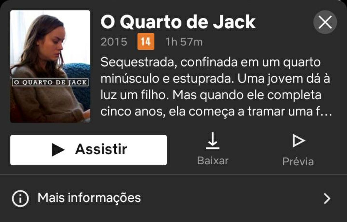 Película O quarto de Jack - Room