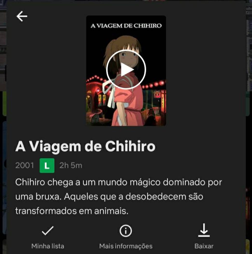 Película A viagem de Chihiro - Watch on Netflix