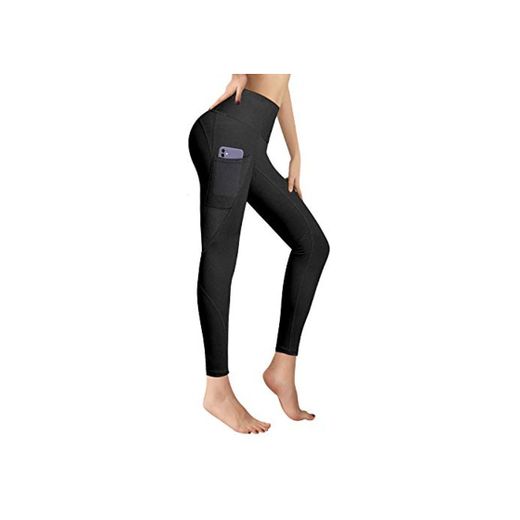 RaMokey Leggings Mujer Mallas de Deporte de Mujer Cintura Alta con Bolsillos Pantalon Deportivo para Running Training Estiramiento Yoga y Pilates
