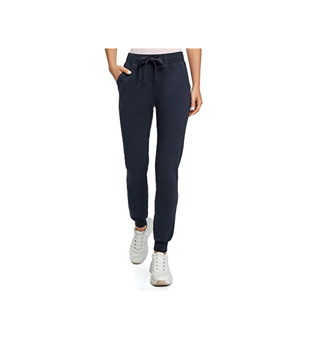 Moda oodji Ultra Mujer Pantalones de Punto con Cordones