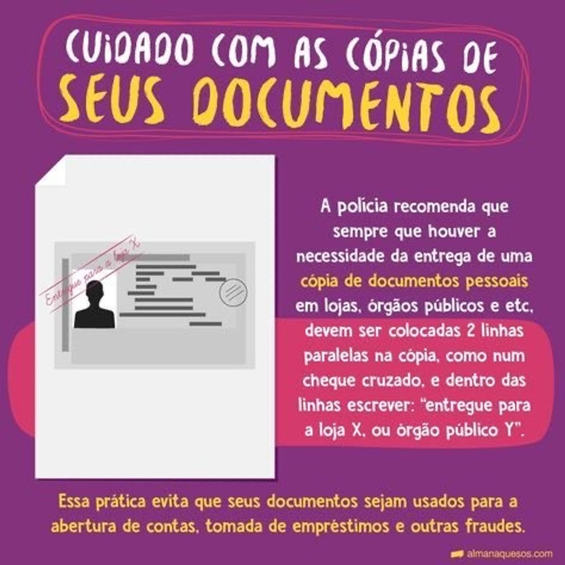 Moda cópia de documentos