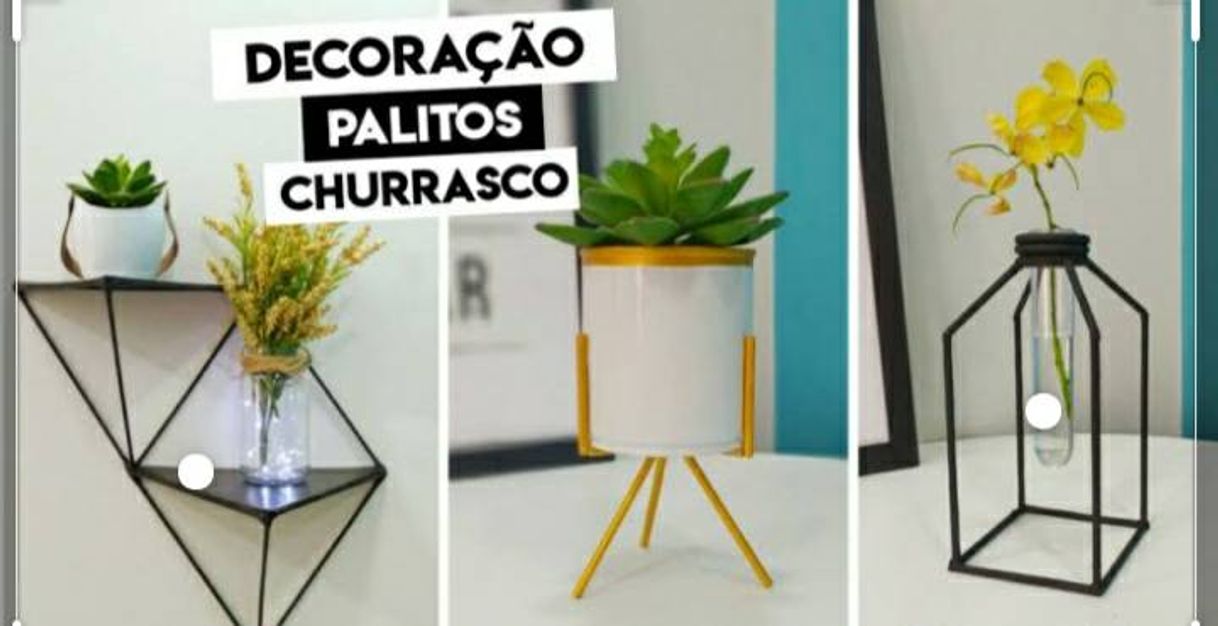 Fashion Decoração com palito de churrasco muito lindo e prático🥰