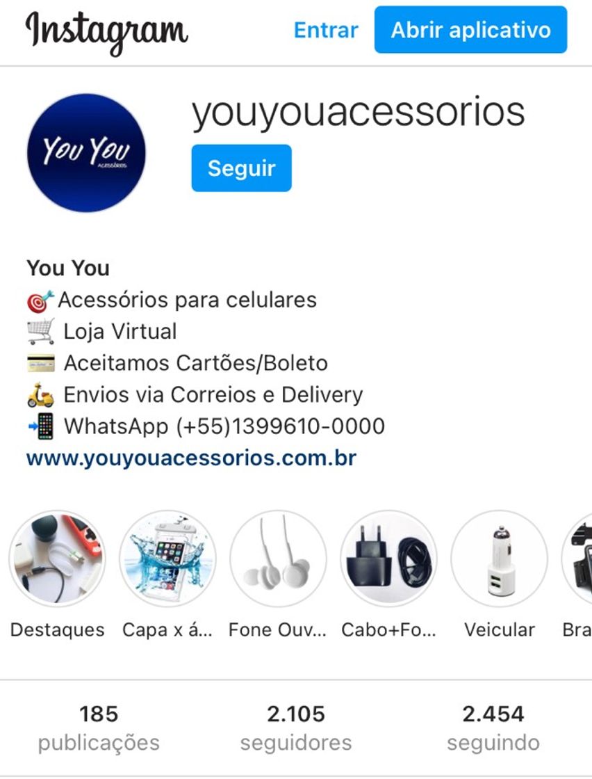 Fashion YouYou Acessórios no Instagram