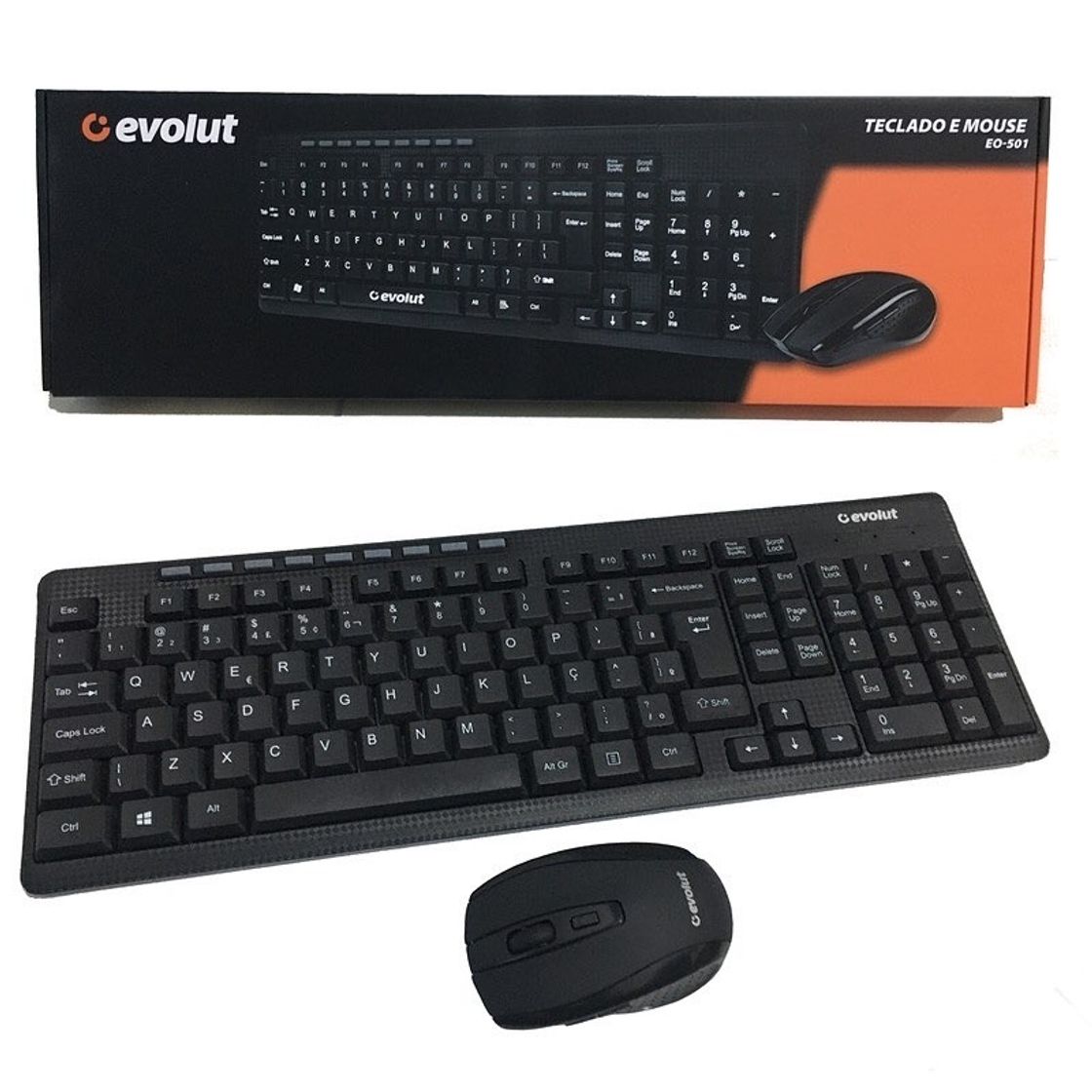 Social Teclado e mouse sem fio ABNT2 