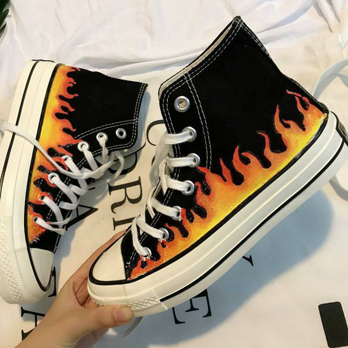 Social FLAME CANVAS SHOES 