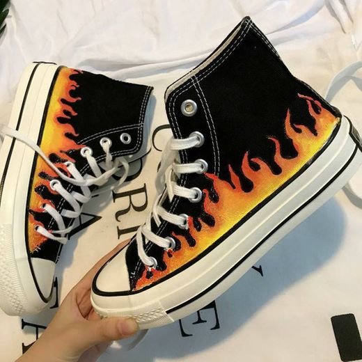 FLAME CANVAS SHOES 