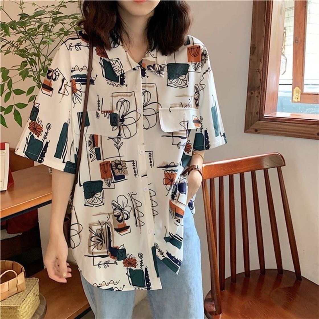 Social Camisa de botão 