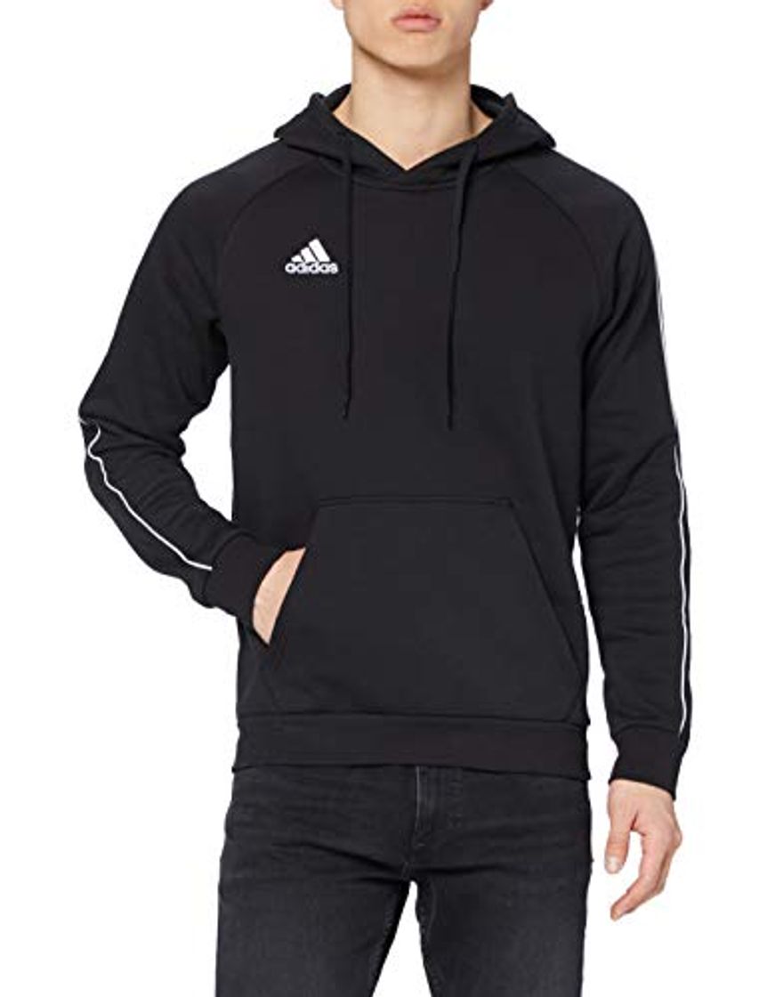 Social adidas Core18 Hoody Sudadera con Capucha, Hombre, Negro